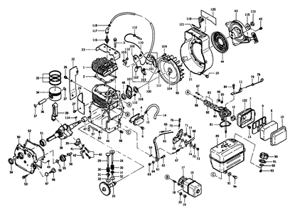 5 Horsepower Engine Kawasaki Model Nbr. Fa210d-1mp Diagram and Parts List for 8773-0-G2450  Briggs and Stratton Generator